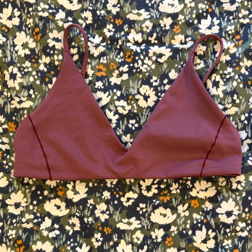 Left On Friday Burgundy Bikini Top
